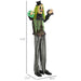6.1ft Life - Size Animated Circus Clown – Sound Touch Activated with Glowing Eyes and Creepy Laughter - Monsta Online