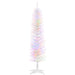 5FT White Pre - Lit Pencil Artificial Christmas Tree — 150 Colorful LED Lights, 8 Modes, 250 Tips, Steel Base - Monsta Online