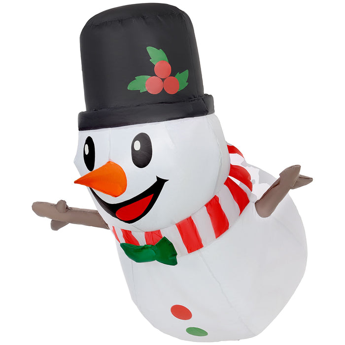 3FT Prelit Christmas Hanging Inflatable Snowman with LED Lights - Outdoor Window Decoration - Monsta Online