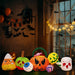 8FT Halloween Inflatable Pumpkins Eyeball Candy with Built - in LED Lights - Monsta Online