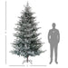 9FT Snow Flocked Nordic Pine Artificial Christmas Tree — 1939 Tips, Unlit, Hinged, Wide Shape, Steel Base - Monsta Online