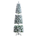6.5FT Pre - Lit Flocked Artificial Christmas Tree — 814 Tips, 250 LEDs - Monsta Online