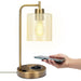 Vintage 16" Brass Table Lamp with Built In Wireless Charger - Monsta Online