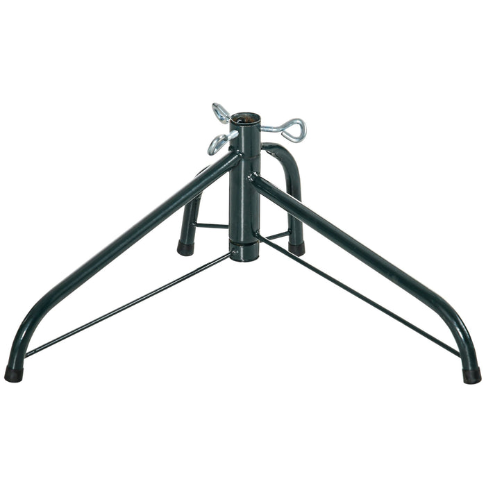 7FT Half Artificial Christmas Tree — 520 Tips, Auto - Open Hinged, Unlit, Space - Saving, Steel Base - Monsta Online