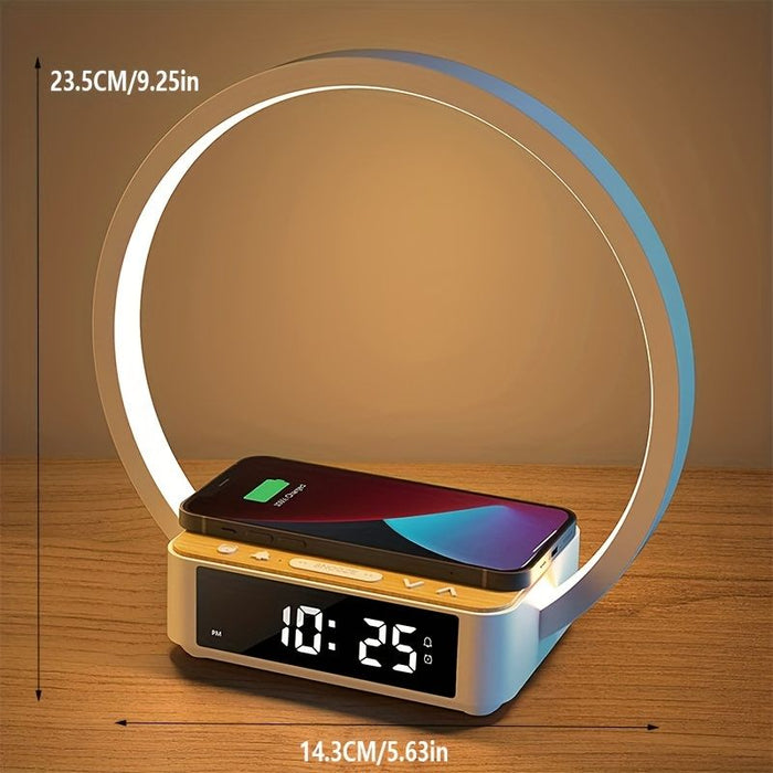 Smart Bedside Lamp with Wireless Charging and Alarm Clock - Monsta Online
