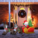 7FT Prelit Inflatable Santa with Sleigh, Reindeer & Tree with LED Lights - Outdoor Christmas Decoration - Monsta Online