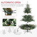 6FT Wide Artificial Christmas Tree — 795 Tips, Unlit, Auto - Open, Easy - Shape Branches, Steel Base - Monsta Online
