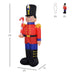 6FT Prelit Christmas Inflatable Toy Soldier Nutcracker with LED Lights - Outdoor Decoration - Monsta Online
