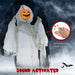 4ft Animatronic Halloween Pumpkin Ghost – Sound Activated with Red Glowing Eyes and Creepy Howling Sounds - Monsta Online