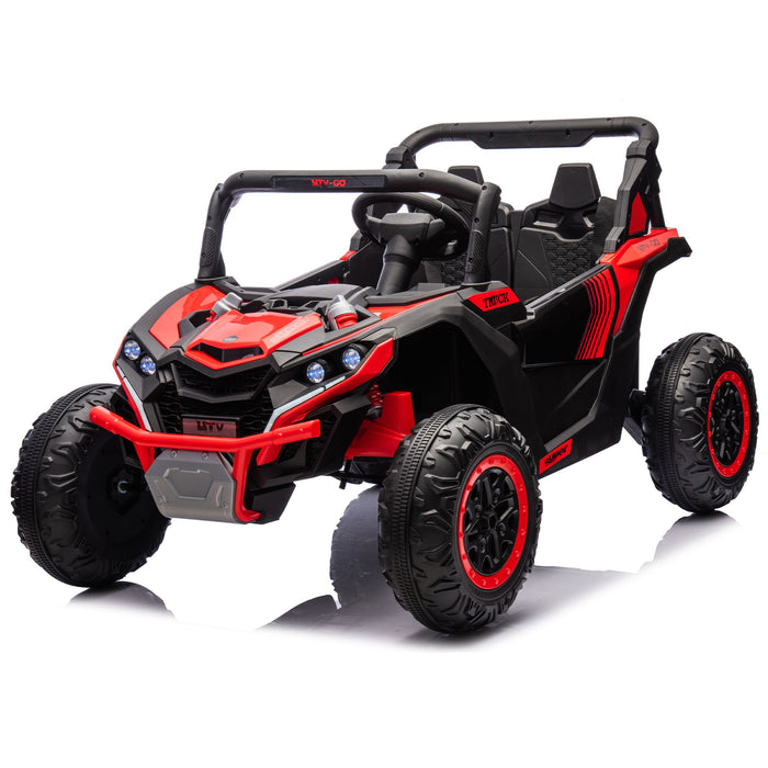 Two Seater 24V Kids Ride On UTV with Parental Remote and LED Lights - Monsta Online