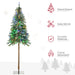 6FT Pencil Pre - Lit Artificial Christmas Tree — 175 LEDs, 442 Tips, 7 Light Modes, Warm White or Multi - Color, Steel Base - Monsta Online