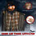 6ft Halloween Animatronic Hanging Pumpkin Ghost – Sound Activated Prop with Glowing Eyes and Creepy Talking Sounds - Monsta Online