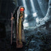 5ft Sound Motion Activated Animated Witch - Red Light - Up Eyes and Posable Arms - Monsta Online