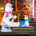 6FT Prelit Inflatable Polar Bear & Penguin Fishing on Board with LED Lights - Outdoor Christmas Decoration - Monsta Online
