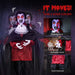 5.7ft Animatronic Halloween Vampire – Motion and Sound Activated Prop with Light - Up Eyes and Swaying Body - Monsta Online