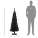 5FT Black Pencil Artificial Christmas Tree — 294 Tips, Unlit, Slim Space - Saving, Plastic Stand - Monsta Online