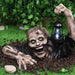 Halloween Zombie Crawling Horror Decor, Scary Led Lights Zombie Holding Lantern Outdoor Figurine Light - Monsta Online