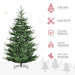 9FT Full Artificial Christmas Tree — 1939 Tips, Unlit, Auto - Open Hinged, Nordic Pine, Steel Base - Monsta Online