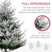6FT Flocked Artificial Christmas Tree — 795 Tips, Auto - Open Hinged, Snow - Dipped, Steel Base - Monsta Online