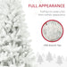 6FT White Artificial Christmas Tree — 1000 Tips, Unlit, Auto - Open Hinged, Wide Full Shape, Steel Base - Monsta Online