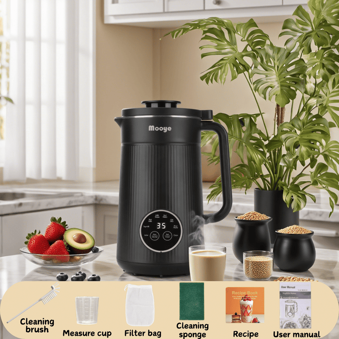 Versatile 8 in 1 Nut Milk Maker 35oz with Keep Warm and Delay Start - Monsta Online