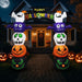 8.2FT Halloween Inflatable Pumpkin Archway with LED Lights – Giant Blow Up Halloween Decoration - Monsta Online