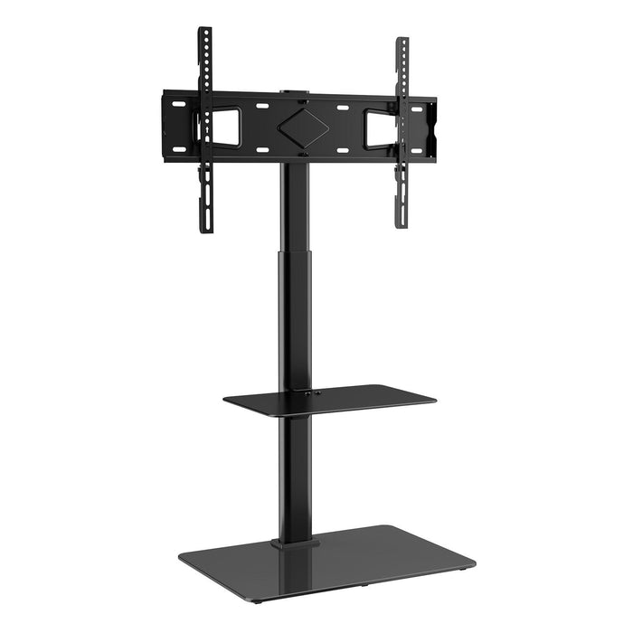 Modern Floor TV Stand with Mount 32–65 Inch with Adjustable Viewing Angle and Glass Base - Monsta Online