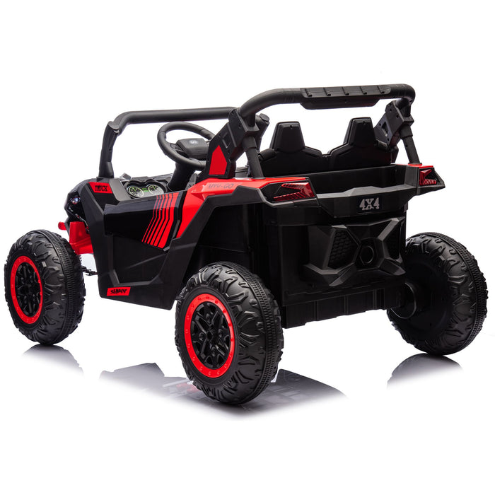 Two Seater 24V Kids Ride On UTV with Parental Remote and LED Lights - Monsta Online