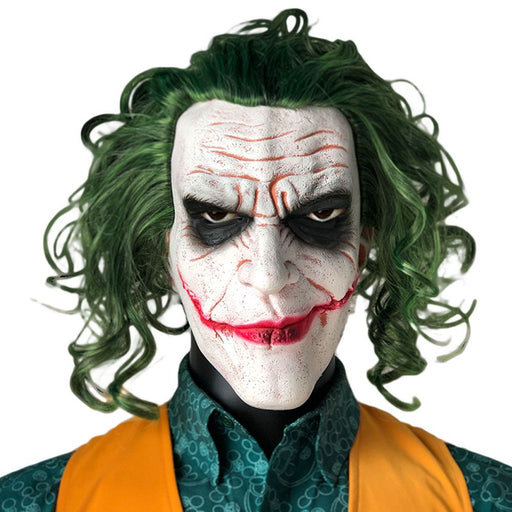 Halloween Horror Joker Mask – Scary Creepy Clown Latex Cosplay Costume Prop - Monsta Online