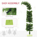 6FT Whimsical Bendable Pencil Artificial Christmas Tree — 400 Tips, Curled Top, Unlit, Metal Base - Monsta Online