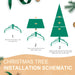 7.5FT Artificial Christmas Tree — Full, 1599 Tips, PE+PVC, Hinged, Metal Stand - Monsta Online