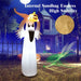 6FT Halloween Inflatable Ghost Holding Pumpkin with LED Lights - Monsta Online