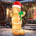 6FT Prelit Inflatable Gingerbread Man with LED Lights - Outdoor Christmas Decoration - Monsta Online
