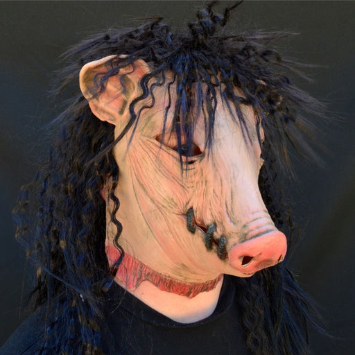Halloween Horror Pig Head Mask – Scary Horror Latex Animal Mask for Cosplay - Monsta Online