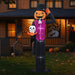12FT Halloween Inflatable Pumpkin Man Holding Skull with LED Lights - Monsta Online
