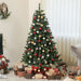 6FT Artificial Christmas Tree — 1000 Tips, Unlit, Auto - Open, Full Wide Shape, Steel Base - Monsta Online