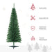 5FT Pencil Artificial Christmas Tree — 294 Tips, Unlit, Slim Space - Saving, Realistic, Plastic Base - Monsta Online