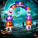 8ft Inflatable Halloween Archway with Pumpkins, Skulls, Ghosts and Bats - Monsta Online