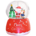 5.5FT Prelit Inflatable Christmas Crystal Ball with Santa, Reindeer & Tree and LED Lights - Outdoor Decoration - Monsta Online