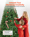 7.2FT Unlit Full Artificial Christmas Tree — 1346 Tips, Metal Base - Monsta Online