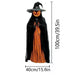 3.2ft Halloween Hanging Evil Pumpkin Man Prop – 2D Horror Background for Indoor and Outdoor Décor - Monsta Online