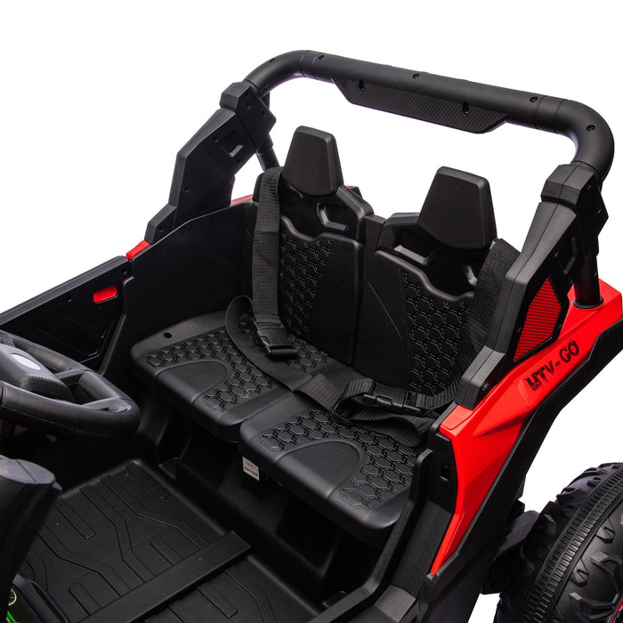 Two Seater 24V Kids Ride On UTV with Parental Remote and LED Lights - Monsta Online