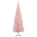 6FT Pink Pencil Pre - Lit Artificial Christmas Tree — 170 Warm White LEDs, 390 Tips, Slim - Monsta Online