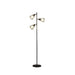 Stylish 65 - Inch Adjustable Cage Shade Floor Lamp for Farmhouse Decor - Monsta Online
