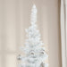 7FT White Pencil Artificial Christmas Tree — 499 Tips, Unlit, Slim Space - Saving, Realistic, Plastic Base - Monsta Online