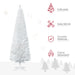 6FT White Pencil Artificial Christmas Tree — 390 Tips, Unlit, Slim Full Appearance, Plastic Base - Monsta Online