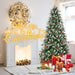5FT Artificial Christmas Tree — Snow - Tipped, 1131 Tips, Berries & Pine Cones, Hinged, Metal Stand - Monsta Online