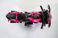12V Electric Ride - On Pink Motorcycle with Throttle and Lighted Training Wheels - Monsta Online