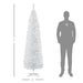 7FT White Pencil Artificial Christmas Tree — 499 Tips, Unlit, Slim Space - Saving, Realistic, Plastic Base - Monsta Online