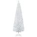 6FT White Pencil Artificial Christmas Tree — 390 Tips, Unlit, Slim Full Appearance, Plastic Base - Monsta Online